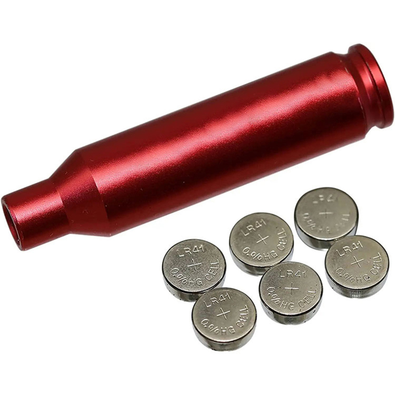 6.5 CREEDMOOR Bore Sight Laser Red Dot Cartridge Laser bore Sighter z 2 kompletoma baterij
