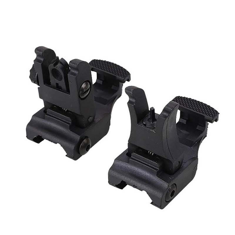 AR-15 Rapid Tactical Front and Rear AR15 Parts Flip-up Back-up Sight Set AR 15 Sights for Hunting
