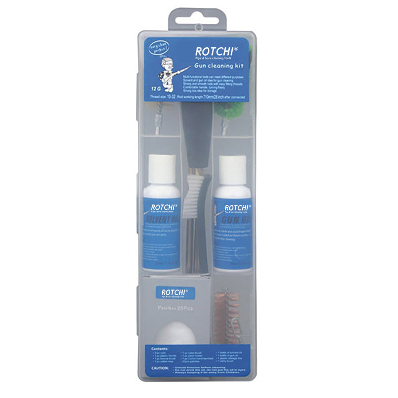 Prozorna škatla Komplet za čiščenje zračne pištole s steklenico za olje