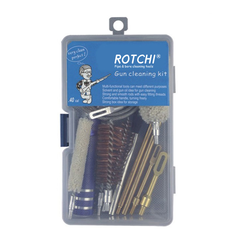 Univerzalni komplet za čiščenje orožja v plastični škatli
