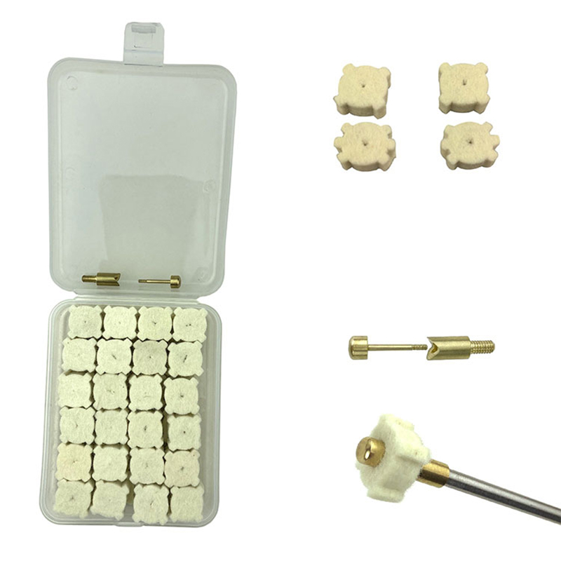 Volnene zvezdice za čiščenje komore pištole Opp Plastični kovček